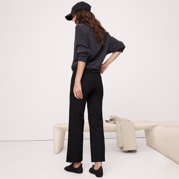 Banana Republic Straight Everywhere Ankle Ponte Pant Black Size Medium NEW NWT - Picture 2 of 11